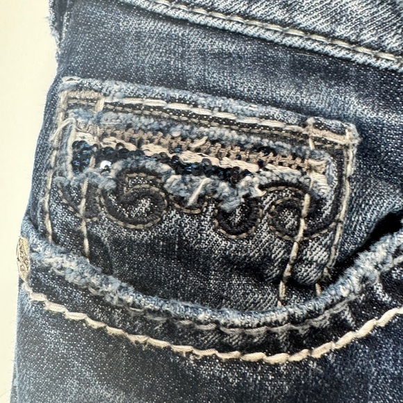 Silver Jeans Suki Flap Capri Blue - Picture 12 of 14